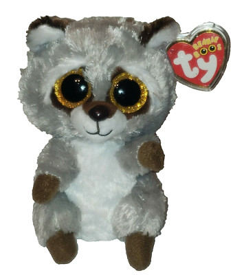 Ty Beanie Boos - OAKIE the Raccoon (6 Inch) NEW MWMTs Stuffed Animal Plush Toy