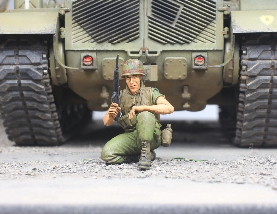 Figurines USMC Guerre Du Vietnam 1968 - 1:35, Peintes Par Pros - Lot De 6, Résine