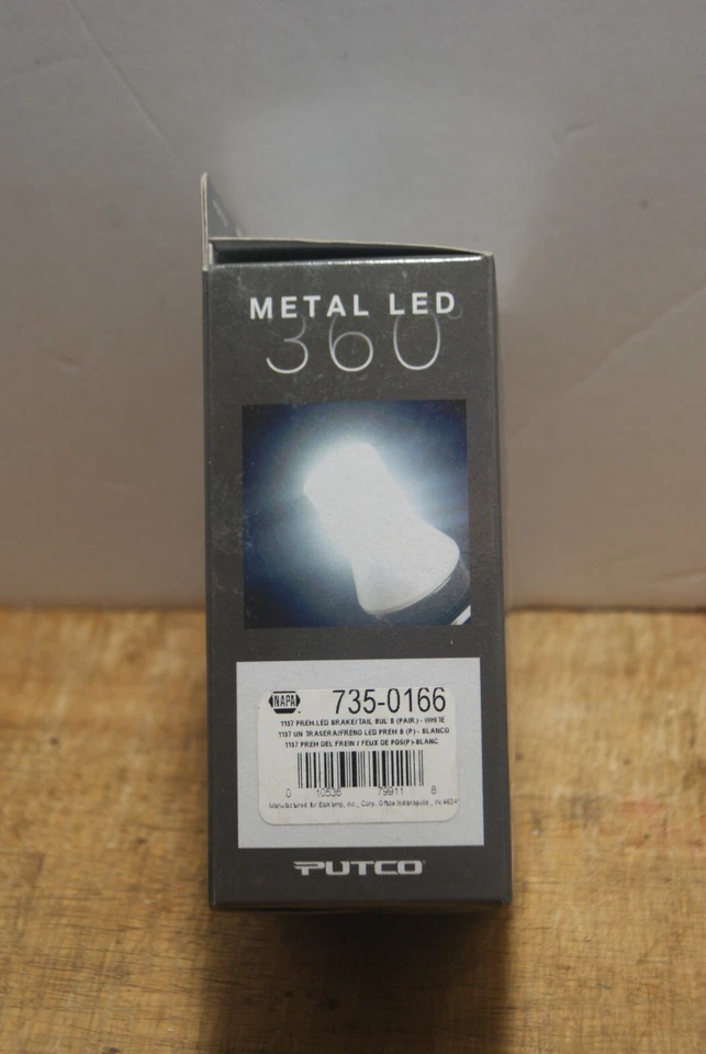 Putco735-0166 Metal 360 LED 6500K Cool White Advanced Technology Lights 1157 NEW - Image 2 of 4