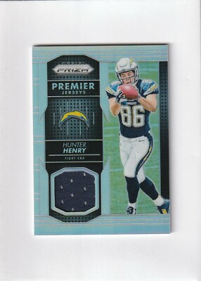 2016 PANINI PRIZM #PPJ-HH HUNTER HENRY ROOKIE RC JERSEY SILVER CHARGERS PATRIOTS