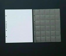 2 PAGINE FOGLI 30 TASCHE ALLOGGI MASTERPHIL X ALBUM RACCOGLITORE PORTA MONETE