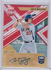 Jack Bulger 2020 Panini Elite Extra Edition Red Auto 18U-JB, 062/150