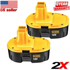 2 PACK 18V For Dewalt 18 VOLT XRP DC9096 DC9098 NiMH Battery DC9099 4.8AH DE9096