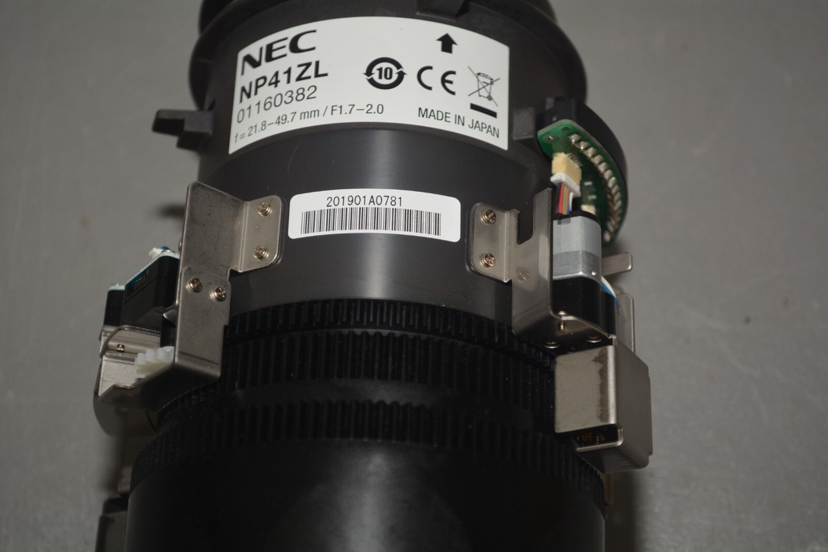 NEC NP41ZL Standard Projector Zoom Lens f= 21.8-49.7 mm / F 1.27