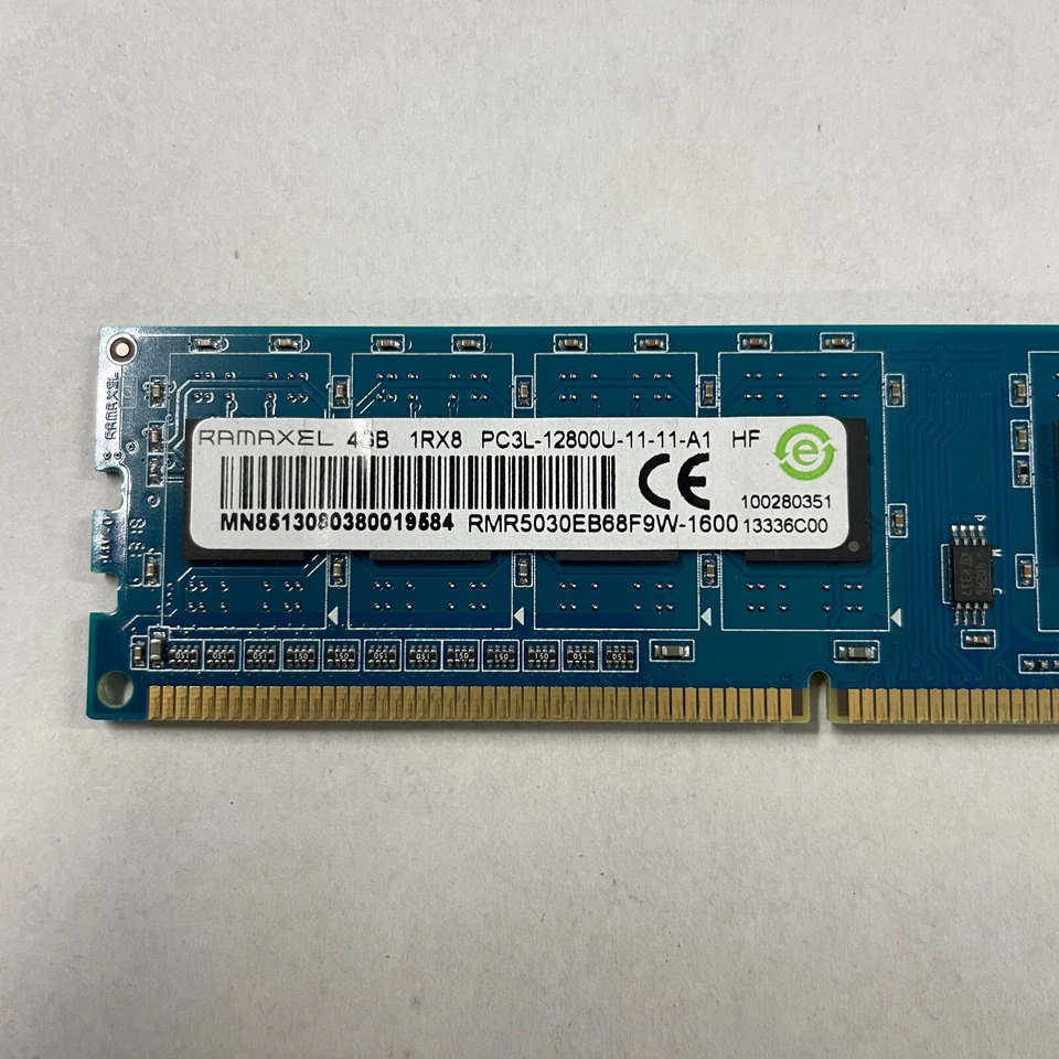 Ramaxel 4GB DDR3 RAM PC3L-12800 1600MHz 1.35V non-ECC DIMM RMR5030EB68F9W-1600 - Image 2 of 3