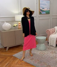 Women with Control Attitudes by Renee Petite Cardigan Shirt Black XS New