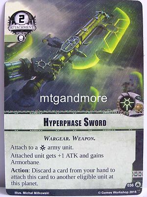 Warhammer 40000 Conquest LCG - Hyperphase Sword  #036 - Legions of Death