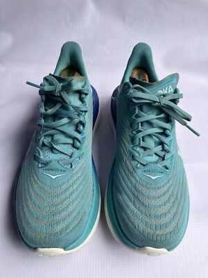 HOKA WOMEN'S MACH 5 OCEAN MIST/EVENING SKY ATHLETIC TRAINING SHOES