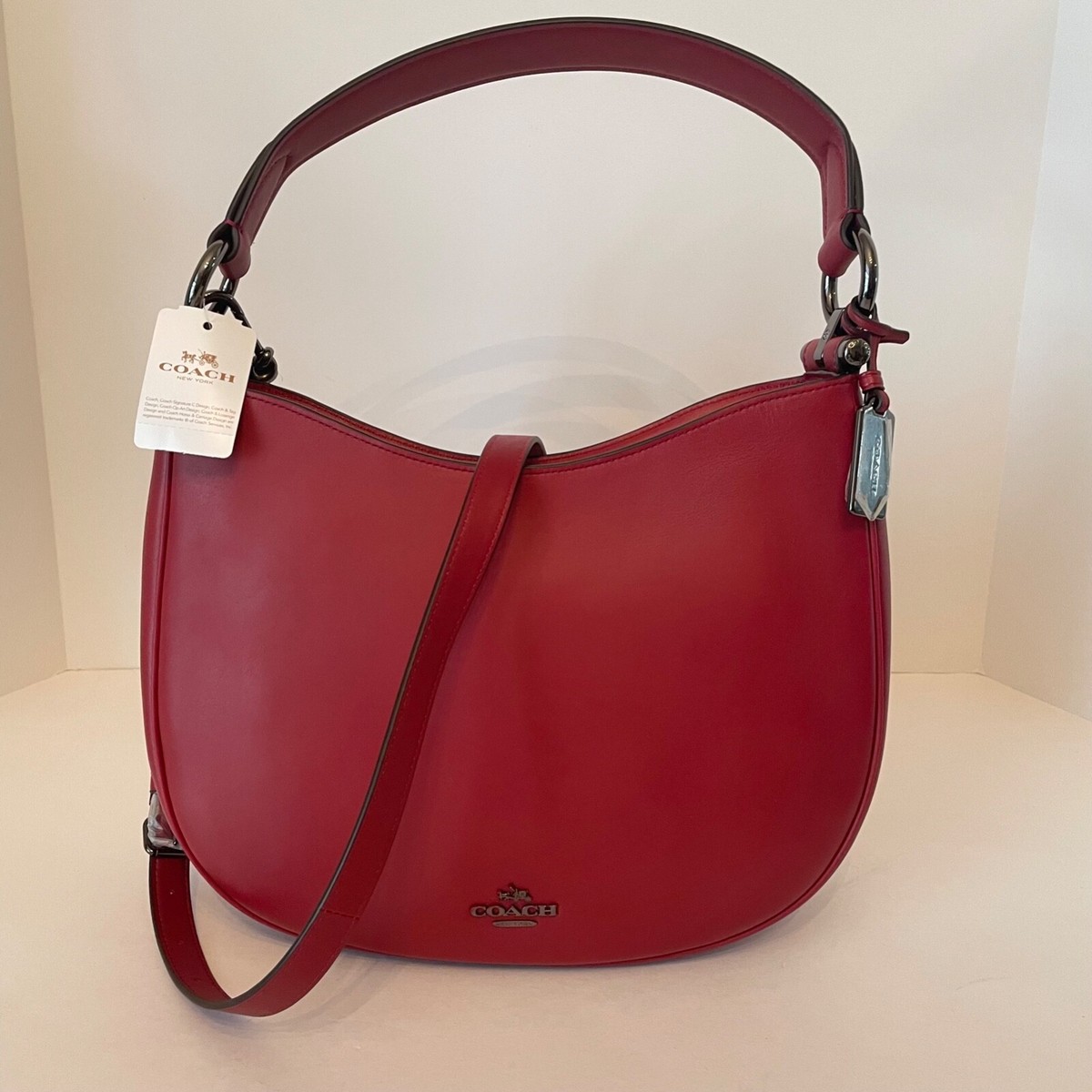 NWT Coach 54446 Nomad Crossbody/Hobo In Glovetanned Leather Lined