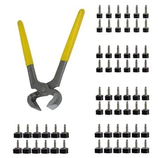 30 Pairs High Heel Replacement Tips Shoe Heel Repair with Removal Pliers