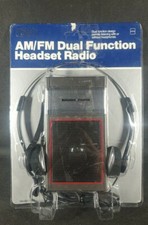 Vtg TOZAI Model 8520 AM/FM Radio Dual Function Headphones New In Package  