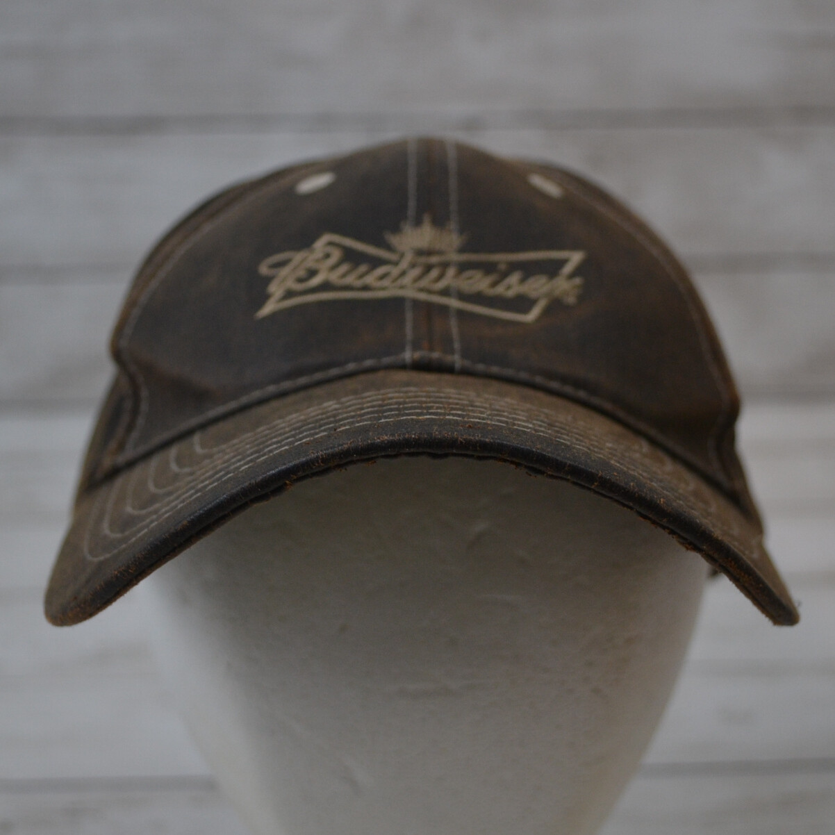 Budweiser Dark Brown Adjustable Baseball Cap Hat … - image 1