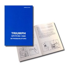 Original Betriebsanleitung für Triumph Spitfire 1500 in deutsch 