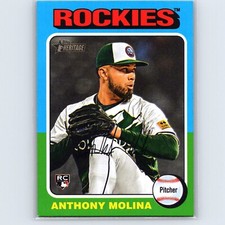 2024 Heritage High Number Anthony Molina Base RC #641 Colorado Rockies