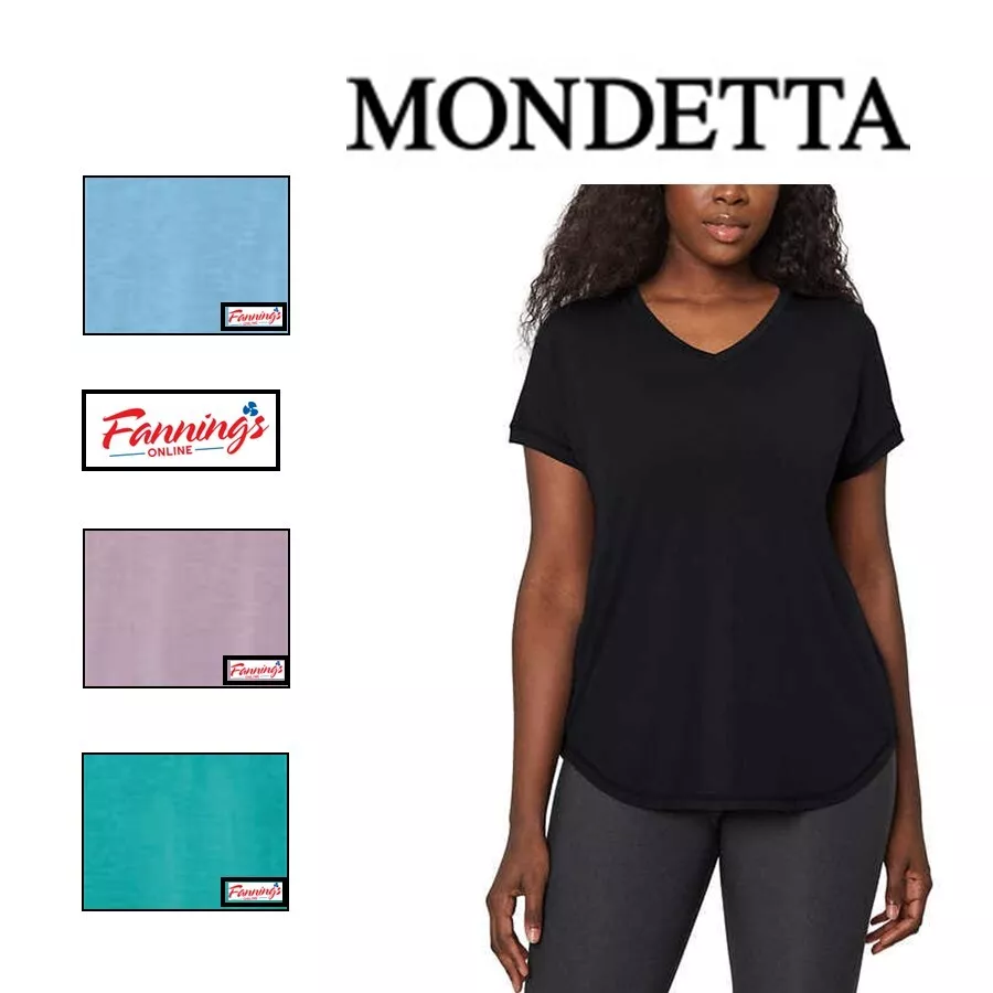 Mondetta Ladies' Ultra Soft V neck Everyday Modal Stretch Shirt