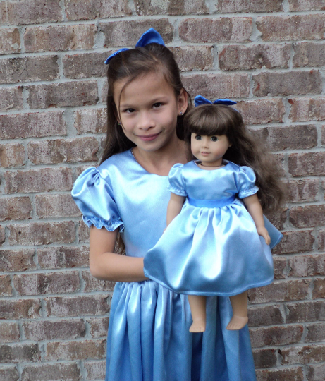 wendy blue dress peter pan NEW Handmade Satin costume Girl 2pc Set Custom Size 2-14Yr Red Tulle Holiday Dress All the Vintage '90s Color:Burnished Gold return home and grow