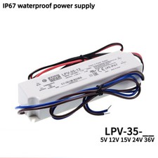 Mean Well switching power supply LPV-35 constant voltage IP67 LED 35W 5V12V24V36