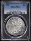 1880-P $1 Morgan Silver Dollar PCGS MS 64 | UNC BU