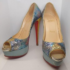 Christian Louboutin Pumps Heel Glitter Multicolor EU35/US5 119989c