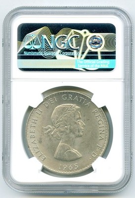1965 GREAT BRITAIN SIR WINSTON CHURCHILL CROWN NGC MS65 HIGH GRADE