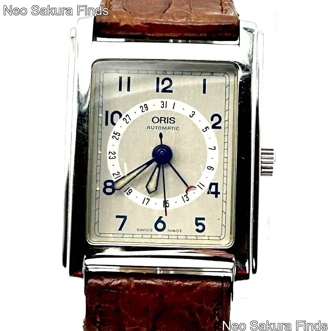 ORIS Rectangular Pointer Date Automatic Men's 25m… - image 16