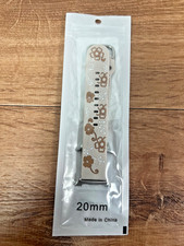 Carved Floral Silicone Band Samsung Galaxy Watch 8 20mm New Unused