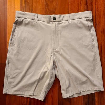 Johnnie-o Performance Khaki Tan Men's 36 Shorts Golf Calcutta Casual Sports 