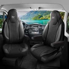 Seat Covers for La Strada Caravan Caravan Black Grey 718L01