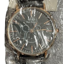 Walt Disney Wristwatch Black Gold New Unused