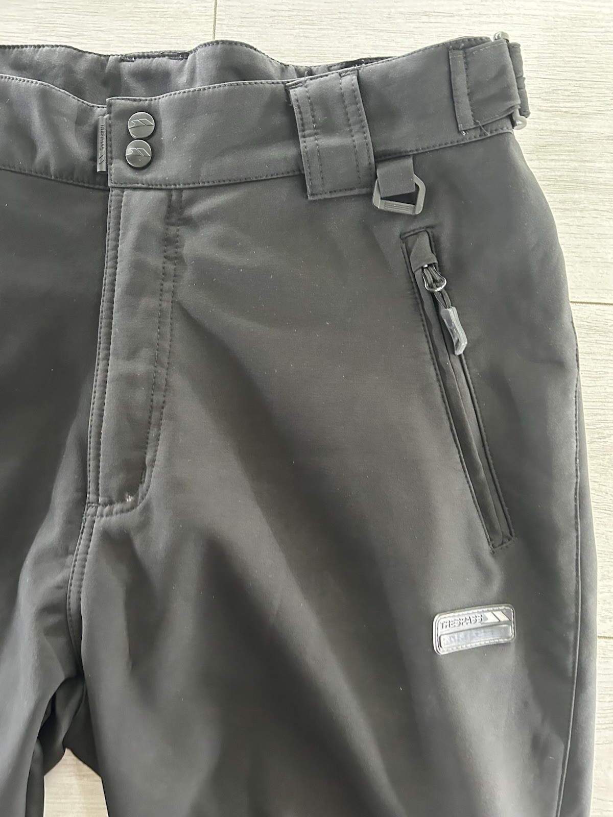 Trespass Softshell Trousers Black Waterproof Walk… - image 3