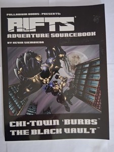 Rifts Chi-Town 'Burbs The Black Vault Adventure Sourcebook Palladium RPG