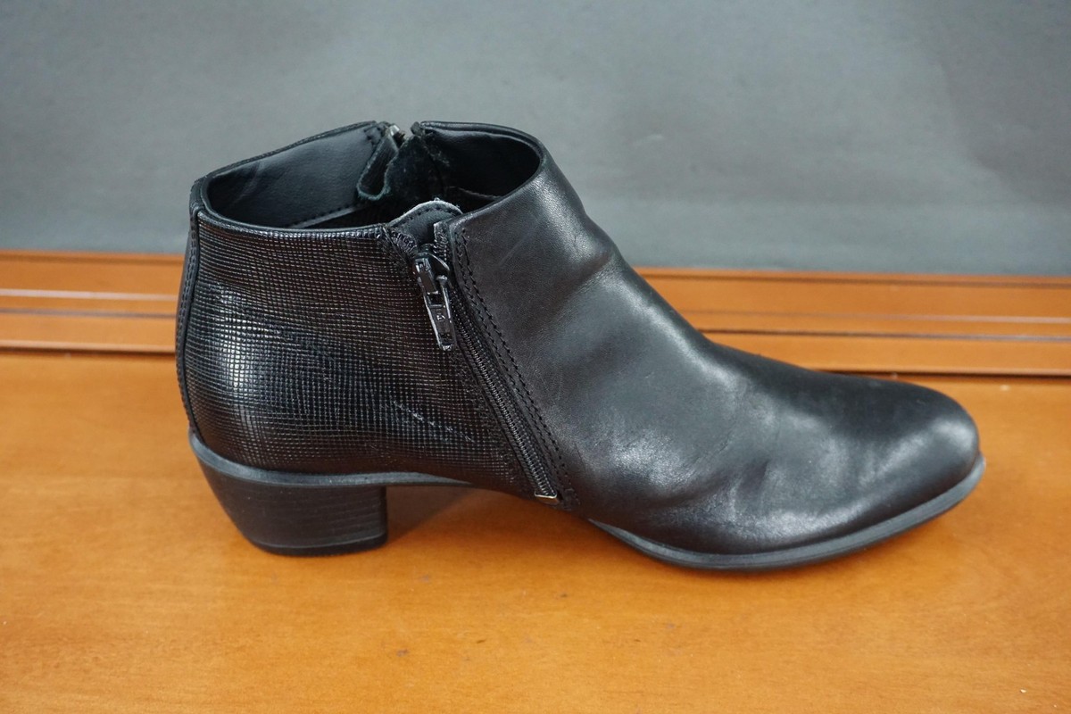 ECCO Shape Ankle Boots Womens Size 38 / 7.5 Black Leather  display picture 1