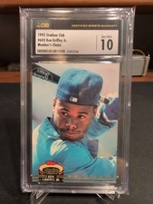 1992 Stadium Club Ken Griffey Jr CSG 10