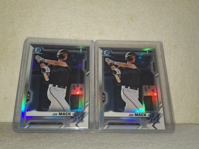 (X2) JOE MACK 1st Bowman Chrome ''REFRACTORS''   2-1st Chrome Refractors  ...
