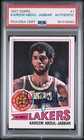 Kareem Abdul-Jabbar Signed 1977-78 Topps Lakers Basketball Card (PSA & PSA/DNA)