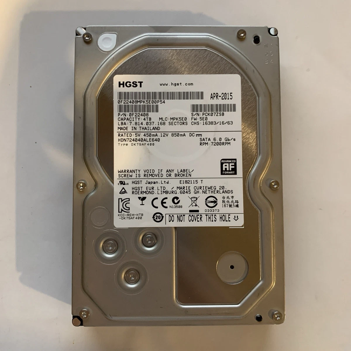 HGST 4 TB SATA III Internal Hard Disk Drives for sale | eBay