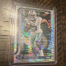 Topps George Pickens Dallas Cowboys 2025 Topps Chrome Rookie Card #80. rookie card picture