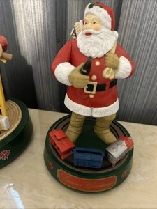 2 Coke Coca Cola Santa Claus Mechanical Bank, No Boxes!!!