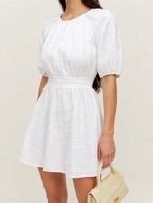 Reformation Irwin White Linen Dress - size 4 new!