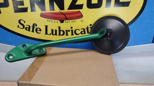 1967-1972 CHEVY TRUCK RIGHT SIDE MIRROR NEW GLASS AND PAINTED STEM VERY NICE C10