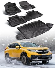 Car Floor Mats for Honda CRV: 2017-2022 Cargo Liner Not for Hybrid , Full Set