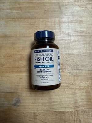 Wiley's Finest Wild Alaskan Fish Oil Peak EPA -NEW- Exp 10/2027