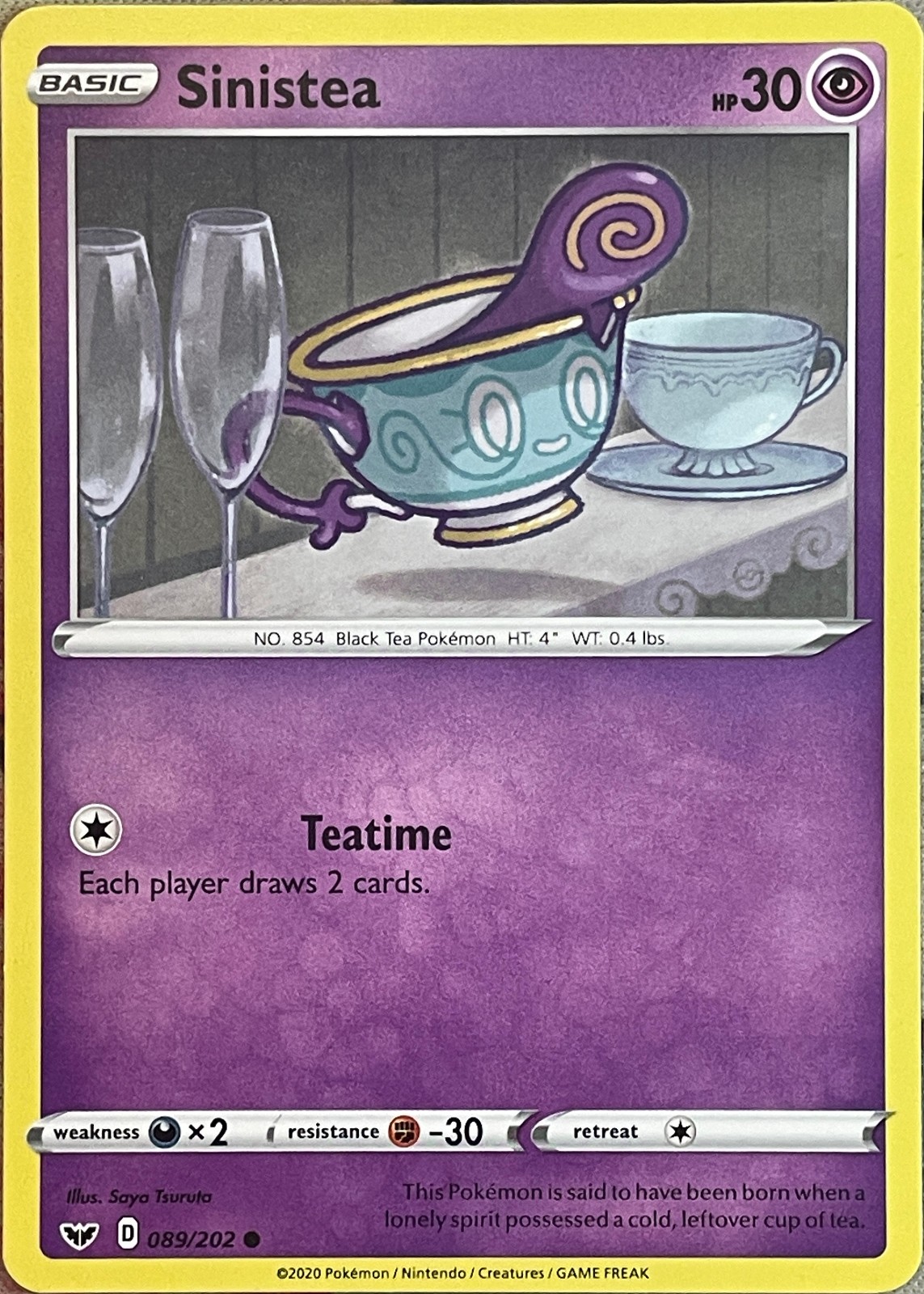 Sinistea - 089/202 - Sword & Shield Base Pokemon 2020