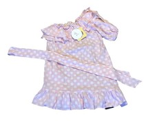 Lisa marie fernandez Dress S Small Pink Polka Dot One Shoulder Dress Cute Target