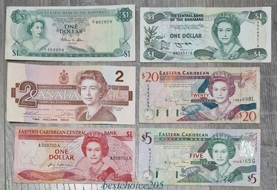 LOT of 6 Notes QEII #7