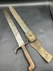 Vintage IFK 44 Military Bayonet Knife W/scabbard Wooden Handle. ML