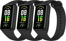 TPU Bands for Amazfit Band 7 Fitness  Health Tracker, 3 Pack Soft Breathable Wr