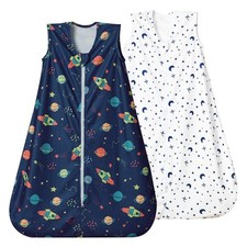 2 Pack Baby Sleep Sack 0-6 Months Micro Fleece Warm Wearable Blanket Navy