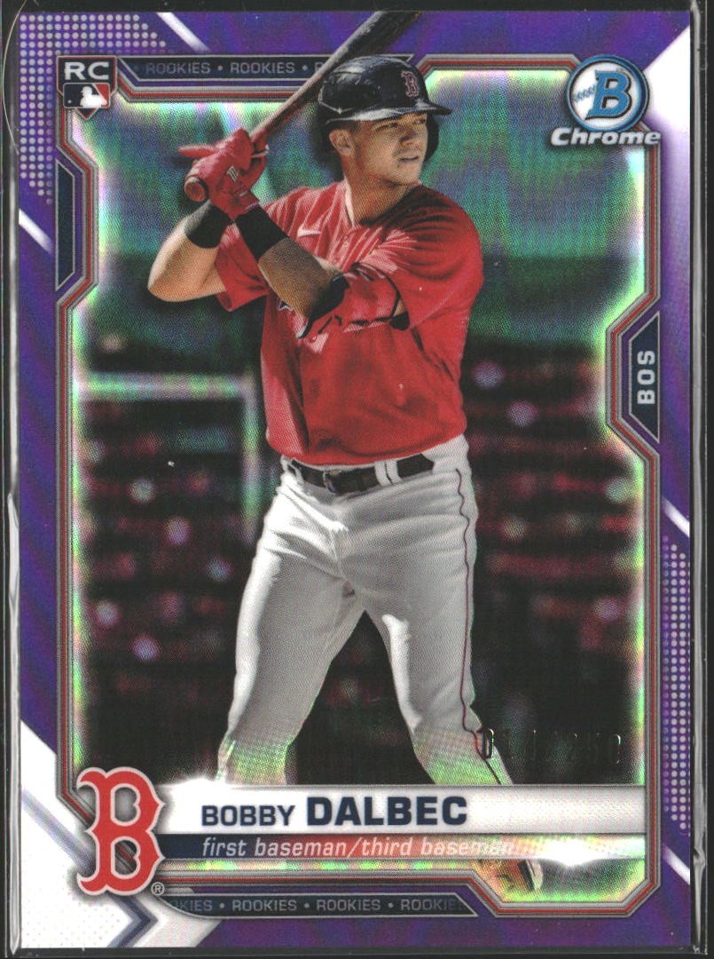 2021 Bowman Chrome #1 Bobby Dalbec Purple Refractor #/250