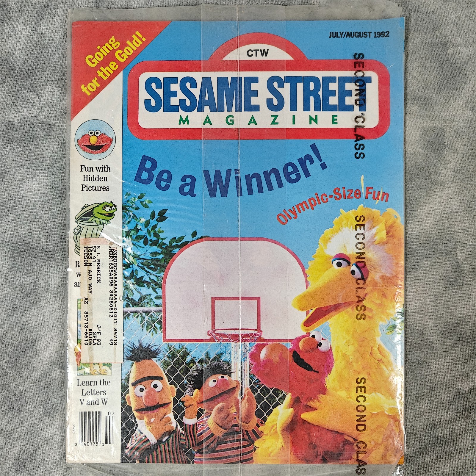 Vintage 1992 Sesame Street Magazine Jul/Aug Big Bird Be a Winner Sealed